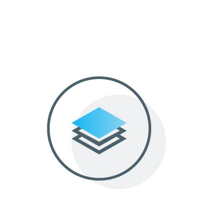 Icon representing extensive functionality via one device