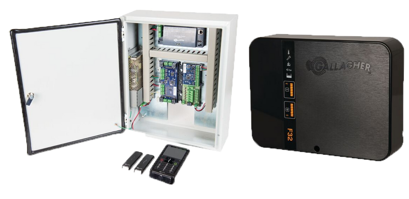 Gallagher Controller 7000 device with various ports and labels